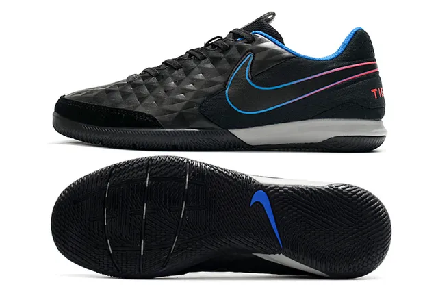 Nike Tiempo Legend Blanc Vert Matelassé Texturé Diamant Supérieur Bas-Coupé Col de Cheville Chaussures de Football Intérieures 20