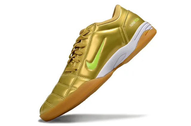 Nike Total 90 III Or métallique Vert lime Chaussures de football intérieur 3