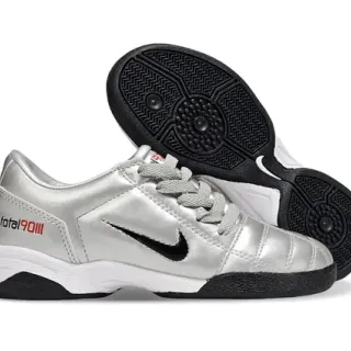 Nike Total 90 III Metallic Silver Black Indoor Soccer Shoes