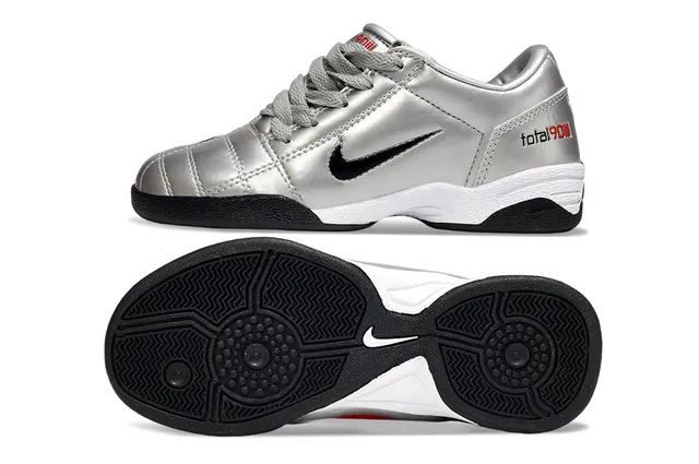 Nike Total 90 III Metallic Silver Black Indoor Soccer Shoes 11