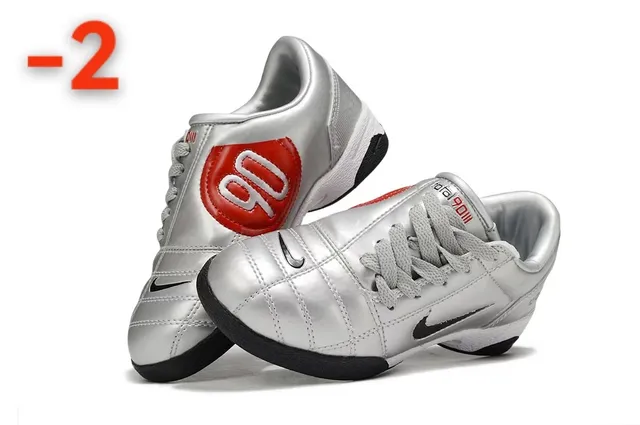 Nike Total 90 III Metallic Silver Black Indoor Soccer Shoes 13