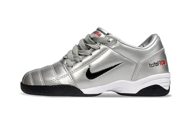 Nike Total 90 III Metallic Silver Black Indoor Soccer Shoes 16