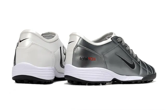 Nike Total 90 III Plata Rojo Césped Zapatos de fútbol 2
