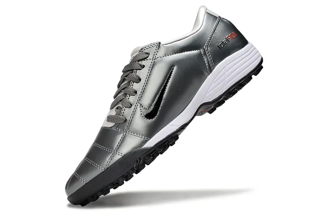 Nike Total 90 III Plata Rojo Césped Zapatos de fútbol 4