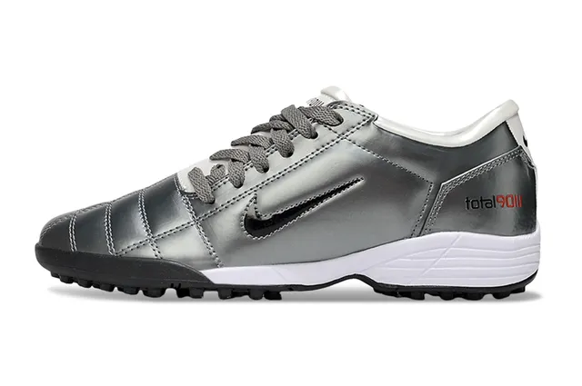 Nike Total 90 III Plata Rojo Césped Zapatos de fútbol 6