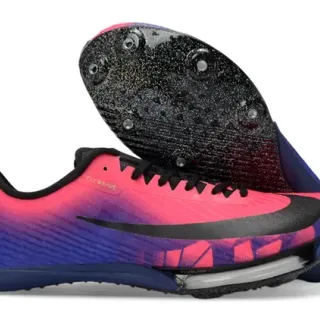 Nike Track Spike gradiente rosa a azul Flyweave zapatillas de running