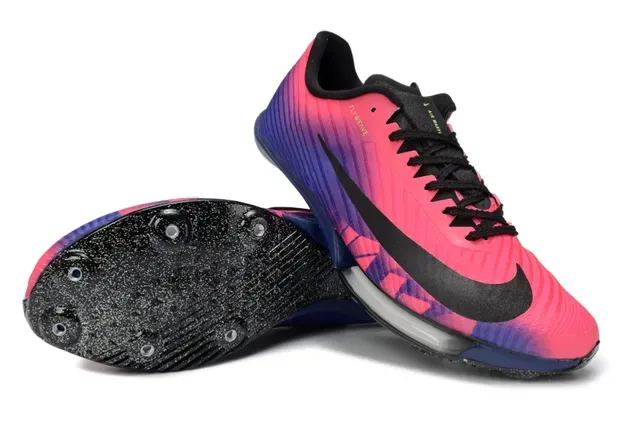Nike Track Spike gradiente rose à bleu Flyweave chaussures de course 4