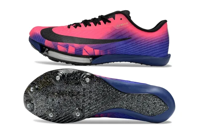 Nike Track Spike gradiente rose à bleu Flyweave chaussures de course 6