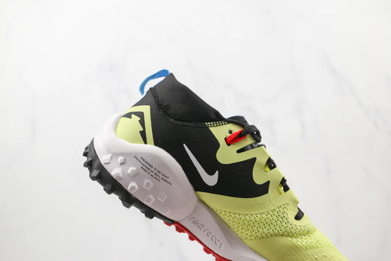 Nike Tênis trail running Amarelo lima Preto Branco 5