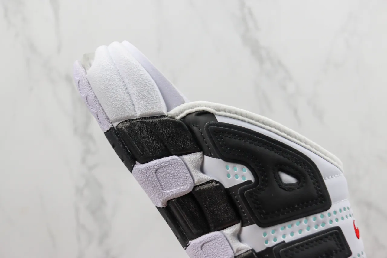 Nike White Black Open-Back Slipper Checkered Midsole Slippers 5