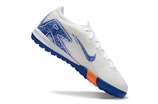 Nike Blanc Bleu Upper Knit Overlay Graphique Turf Chaussures de Football 2