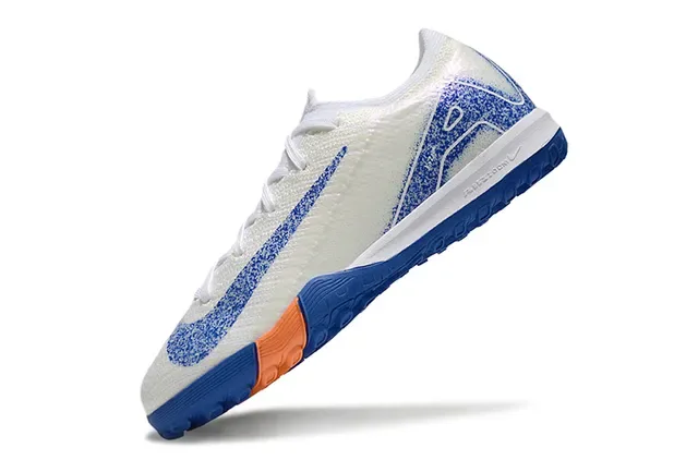 Nike Blanc Bleu Upper Knit Overlay Graphique Turf Chaussures de Football 3