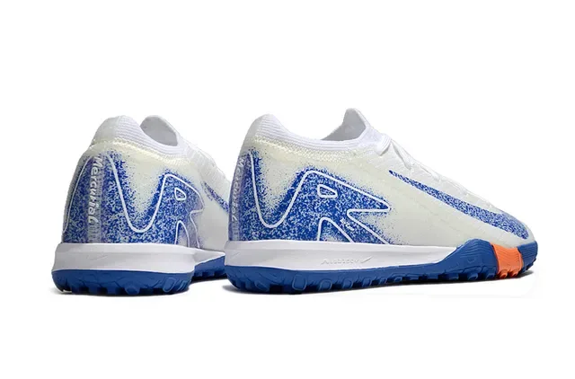 Nike Blanc Bleu Upper Knit Overlay Graphique Turf Chaussures de Football 5