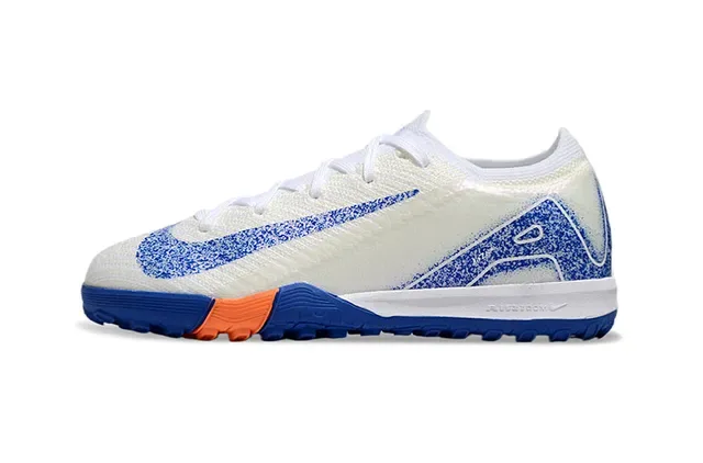 Nike Blanc Bleu Upper Knit Overlay Graphique Turf Chaussures de Football 7