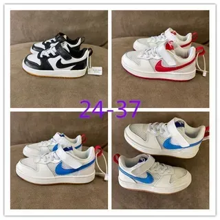 Nike White Blue Low-Top Mesh Upper Lifestyle Sneakers