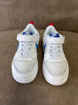 Nike White Blue Low-Top Mesh Upper Lifestyle Sneakers 10
