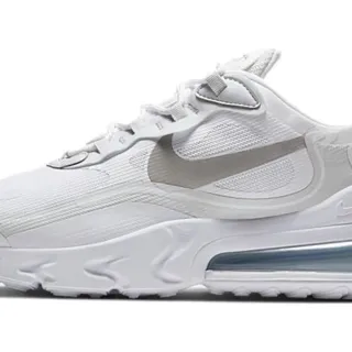 Nike White Gray Visible Air Unit Sculpted Wavy Midsole Lifestyle Sneakers