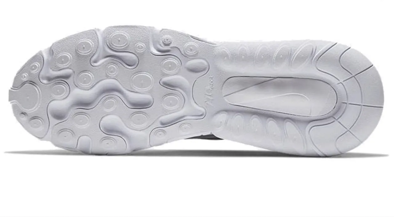 Nike White Gray Visible Air Unit Sculpted Wavy Midsole Lifestyle Sneakers 2
