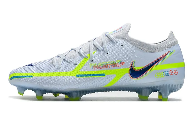 Nike blanco verde ingenierizada malla superior dinámico ajuste cuello terreno firme fútbol zapatos 6