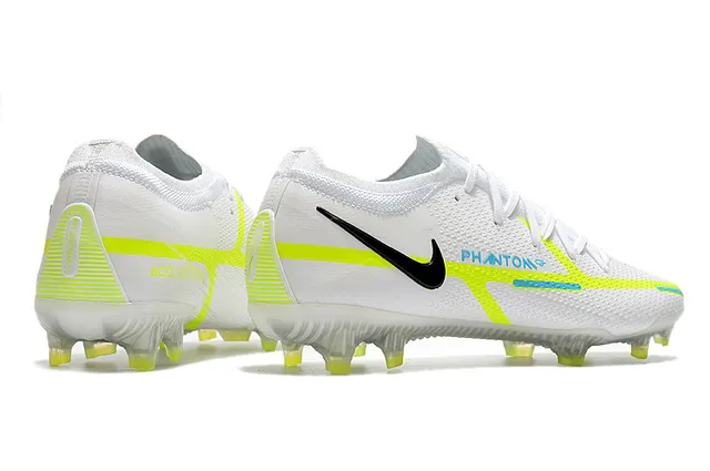 Nike blanco verde ingenierizada malla superior dinámico ajuste cuello terreno firme fútbol zapatos 14