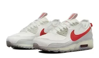 Nike White Red Low-Top Mesh And Synthetic Upper Lifestyle Sneakers 5