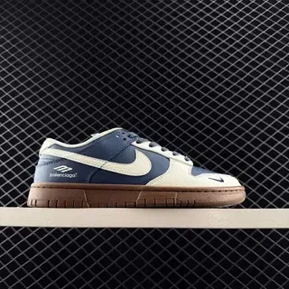 Nike x Balenciaga Dunk Low Navy and Cream लाइफस्टाइल स्नीकर