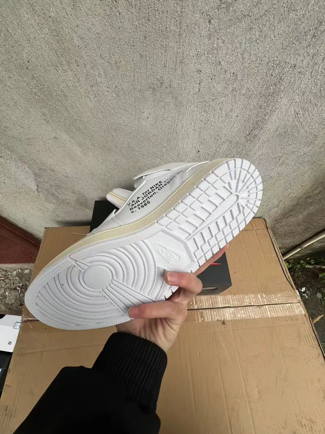 Nike x Off-White Air Jordan 1 White Industrial Zip-Tie Basketball Shoes 6