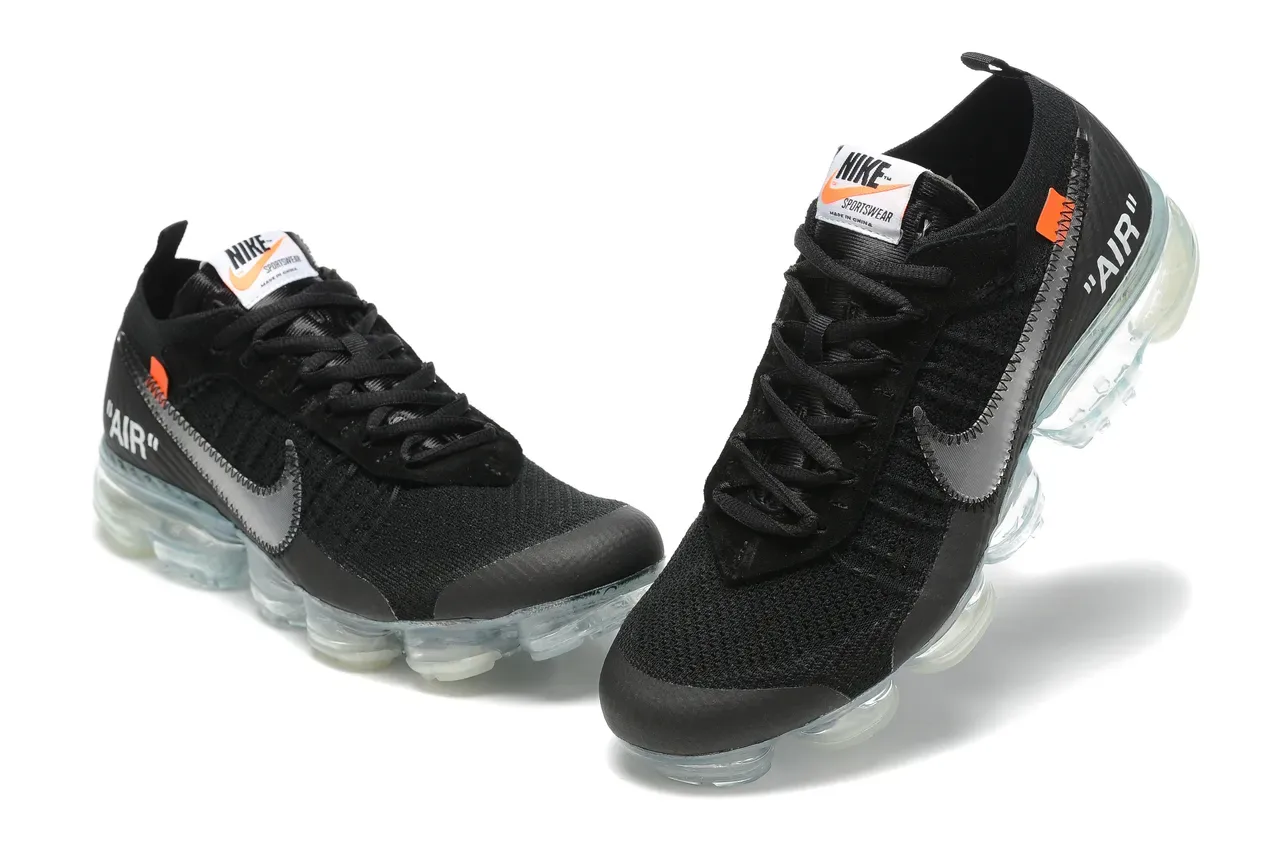 Nike x Off-White Air VaporMax Noir Transparent Sneakers Lifestyle 3