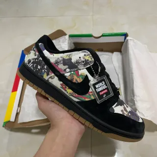 Nike x Supreme SB Dunk Low 多色拼贴滑板鞋