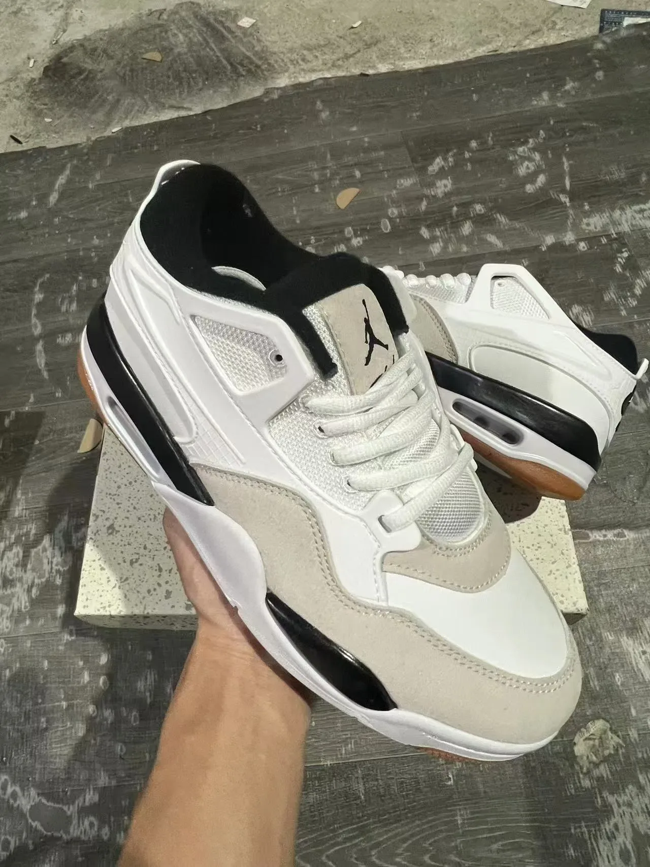 Nike Zoom 2K Blanc Beige Cage Synthétique Stratifié Talon Visible Unité Air Sneakers Lifestyle 2