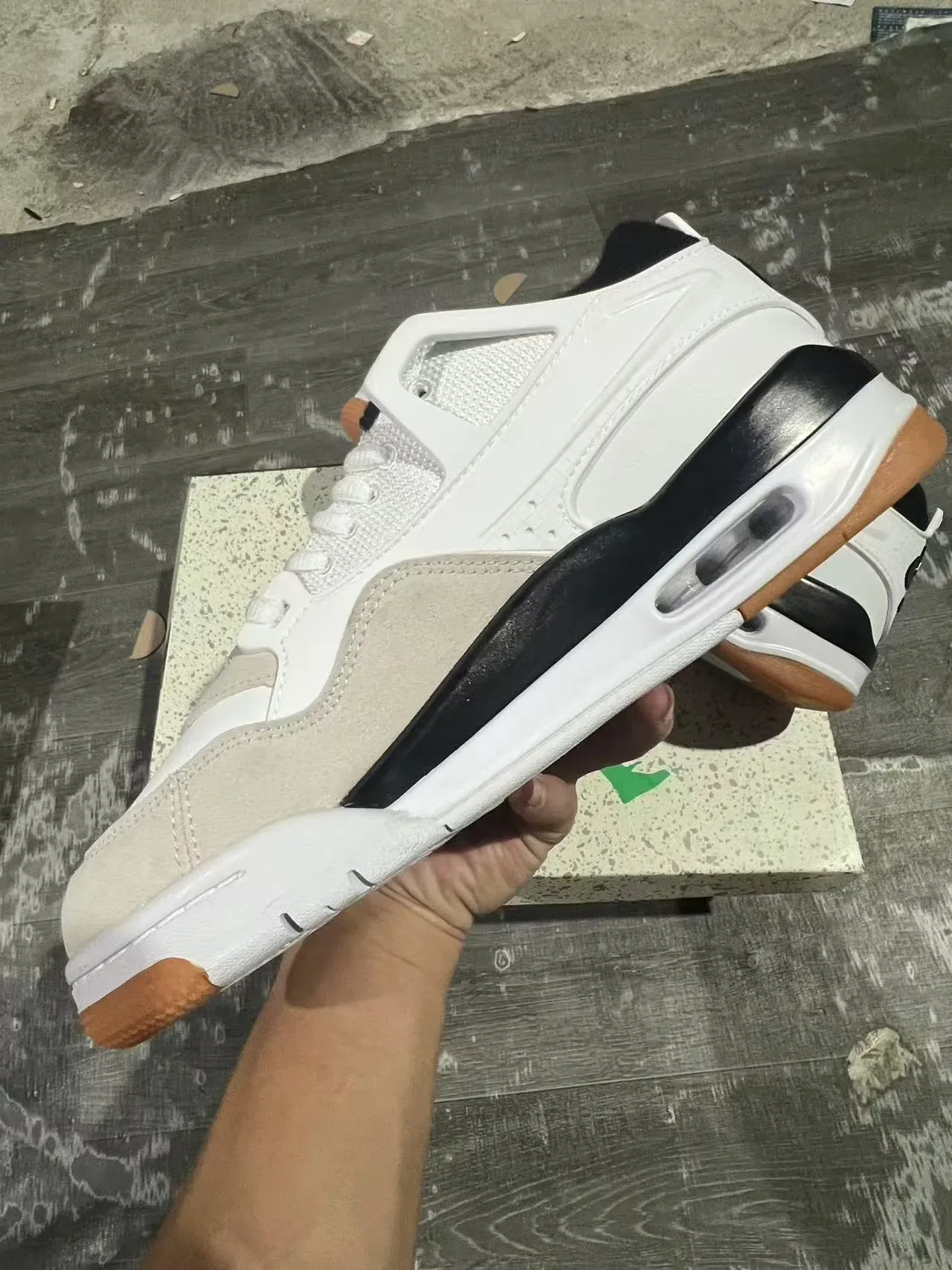 Nike Zoom 2K Blanc Beige Cage Synthétique Stratifié Talon Visible Unité Air Sneakers Lifestyle 5