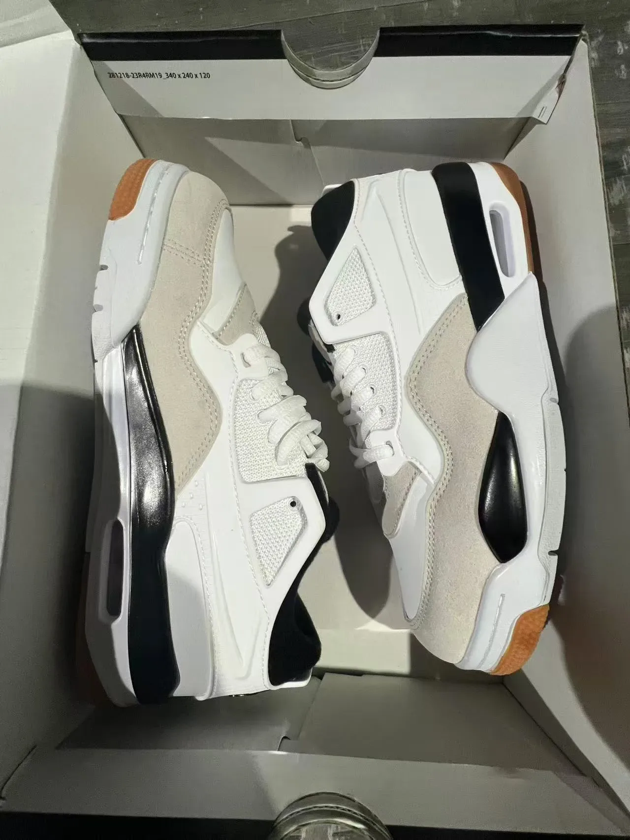 Nike Zoom 2K Blanc Beige Cage Synthétique Stratifié Talon Visible Unité Air Sneakers Lifestyle 9