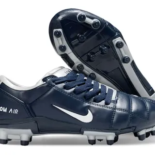 Nike Zoom Air Navy and White Firm-Ground Soccer Shoes
