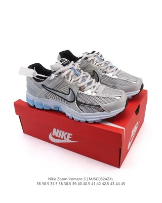 Nike Zoom Vomero 5 Light Gray White Blue Running Shoes 5