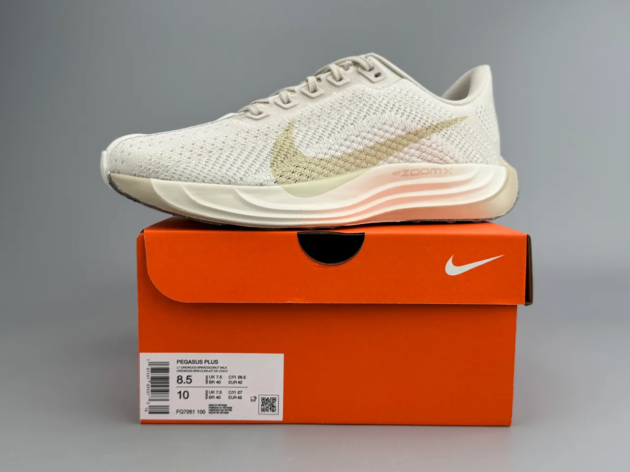 Nike ZoomX Beige Gold Knit Upper Midsole Chaussures de Running 2