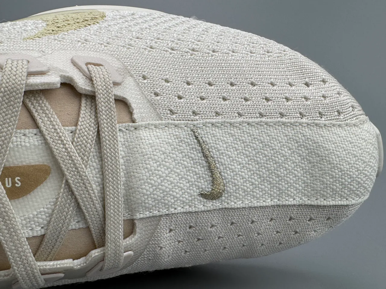 Nike ZoomX Beige Gold Knit Upper Midsole Chaussures de Running 6