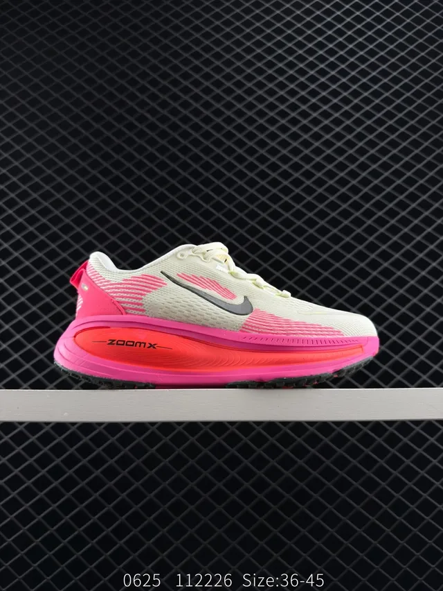 Nike ZoomX Beige Pink Engineered Knit Upper Gradient Midsole Running Shoes 6