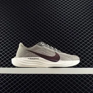Nike ZoomX Gris Claro y Burdeos Zapatillas de Running