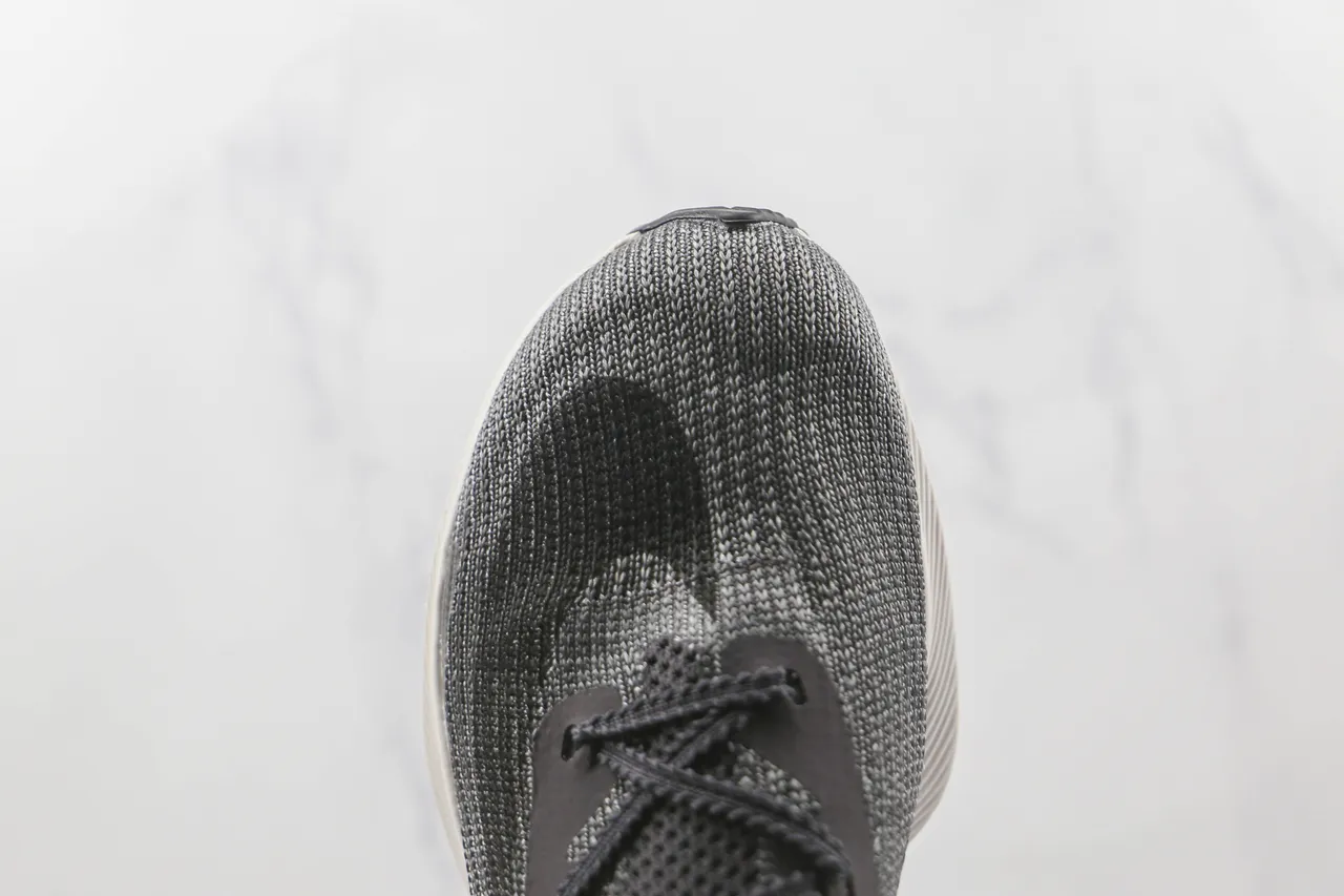 Nike ZoomX Vaporfly Gris Blanc Haut en Tricot Engineered Plaque en Fibres de Carbone de Longueur Complète Chaussures de Course 6