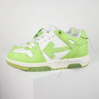 Off-White Arrow أخضر الليمون والأبيض سنيكرز للأسلوب الحياة