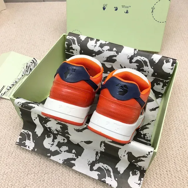 Off-White Arrow Sneakers Lifestyle Blancs Orange Marine 2