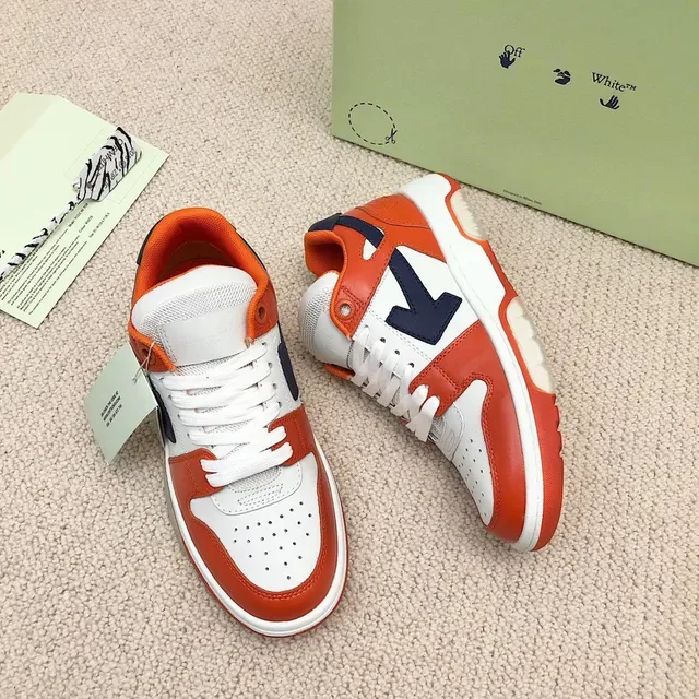 Off-White Arrow Sneakers Lifestyle Blancs Orange Marine 5