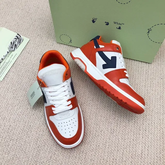 Off-White Arrow Sneakers Lifestyle Blancs Orange Marine 6