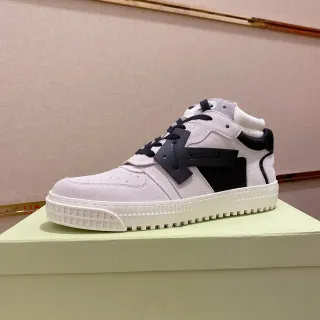 Off-White بيج أسود عالي داين أعلى أحذية رياضية أسلوب حياة