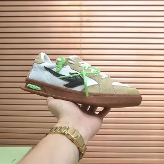 حذاء Off-White بيج جرين لوتوب مصنوع من مواد مختلطة أسلوب حياة