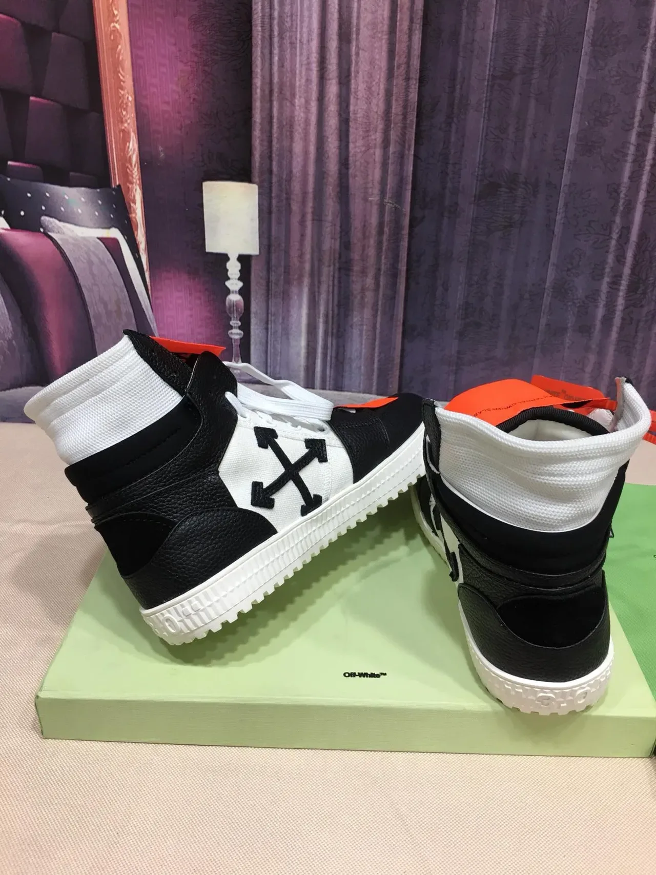 Off-White Chaussures Lifestyle Déconstruites Noires Hautes 2