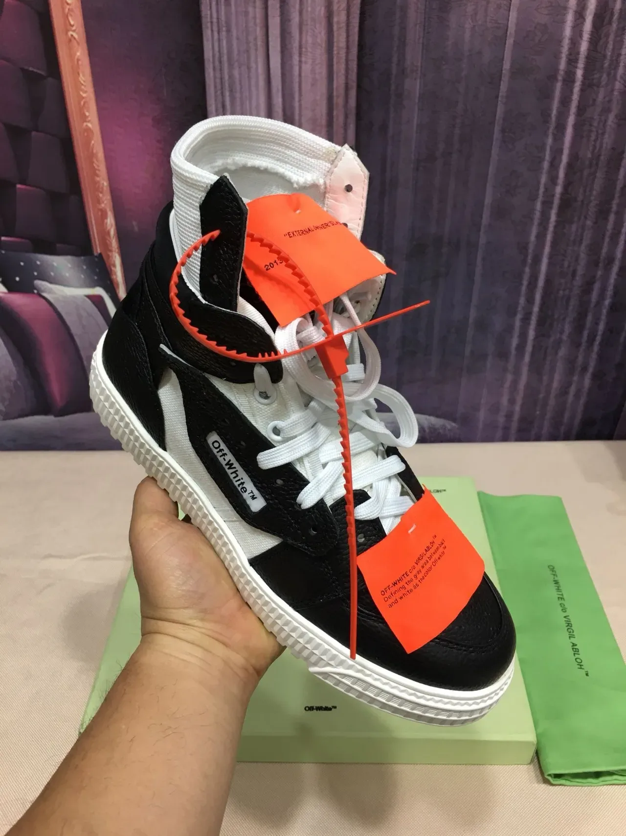 Off-White Chaussures Lifestyle Déconstruites Noires Hautes 8
