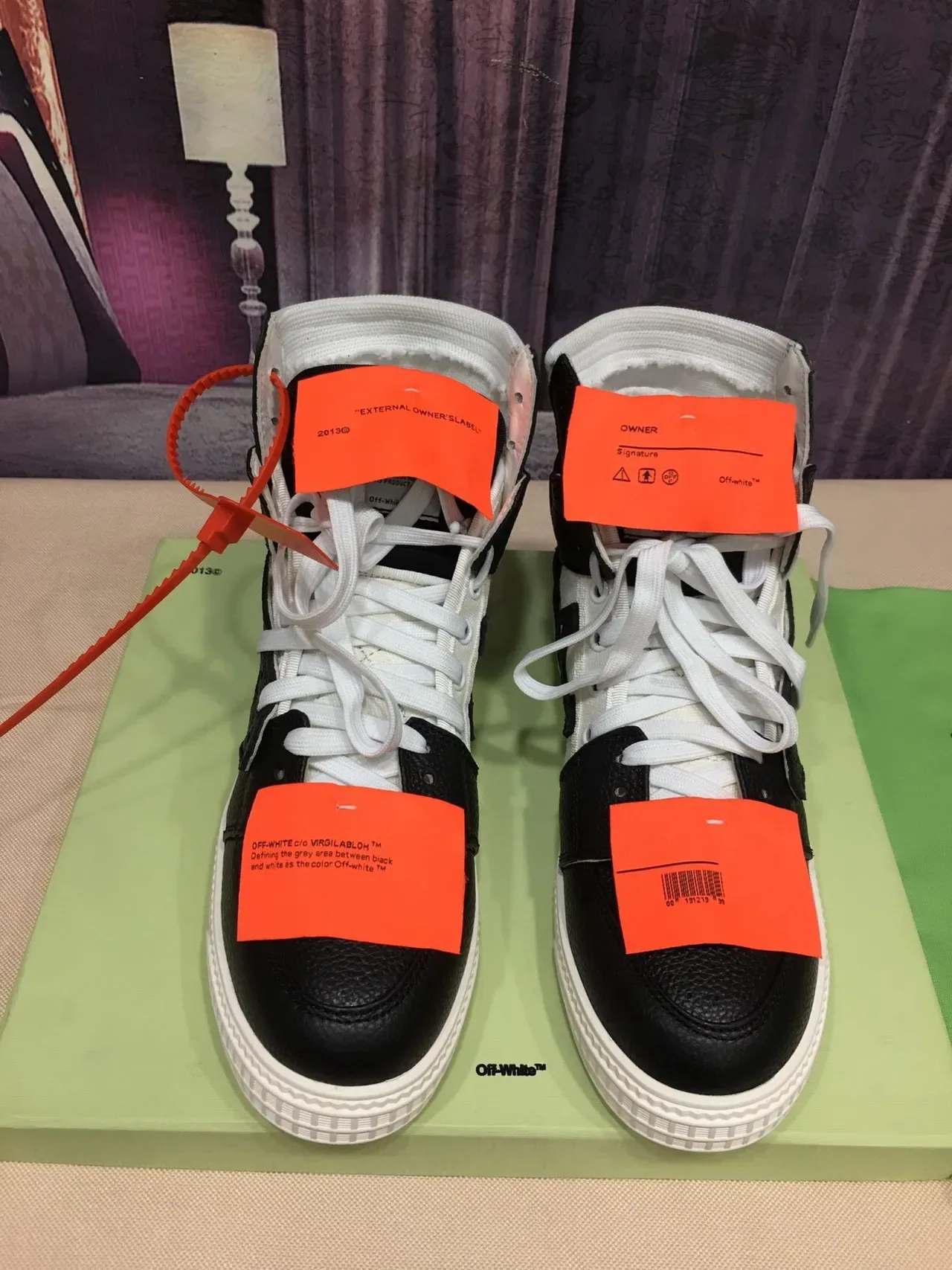 Off-White Chaussures Lifestyle Déconstruites Noires Hautes 9