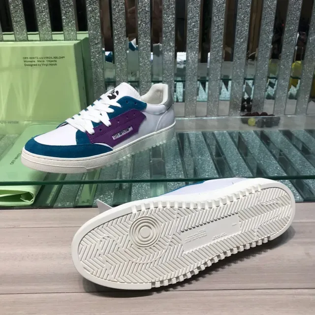 Off-White Tênis Lifestyle Azul Low-Top Color-Blocked 2