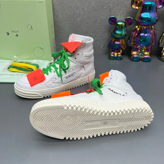 Off-White Tênis Lifestyle Verde High-Top Industrial Zip-Tie 3